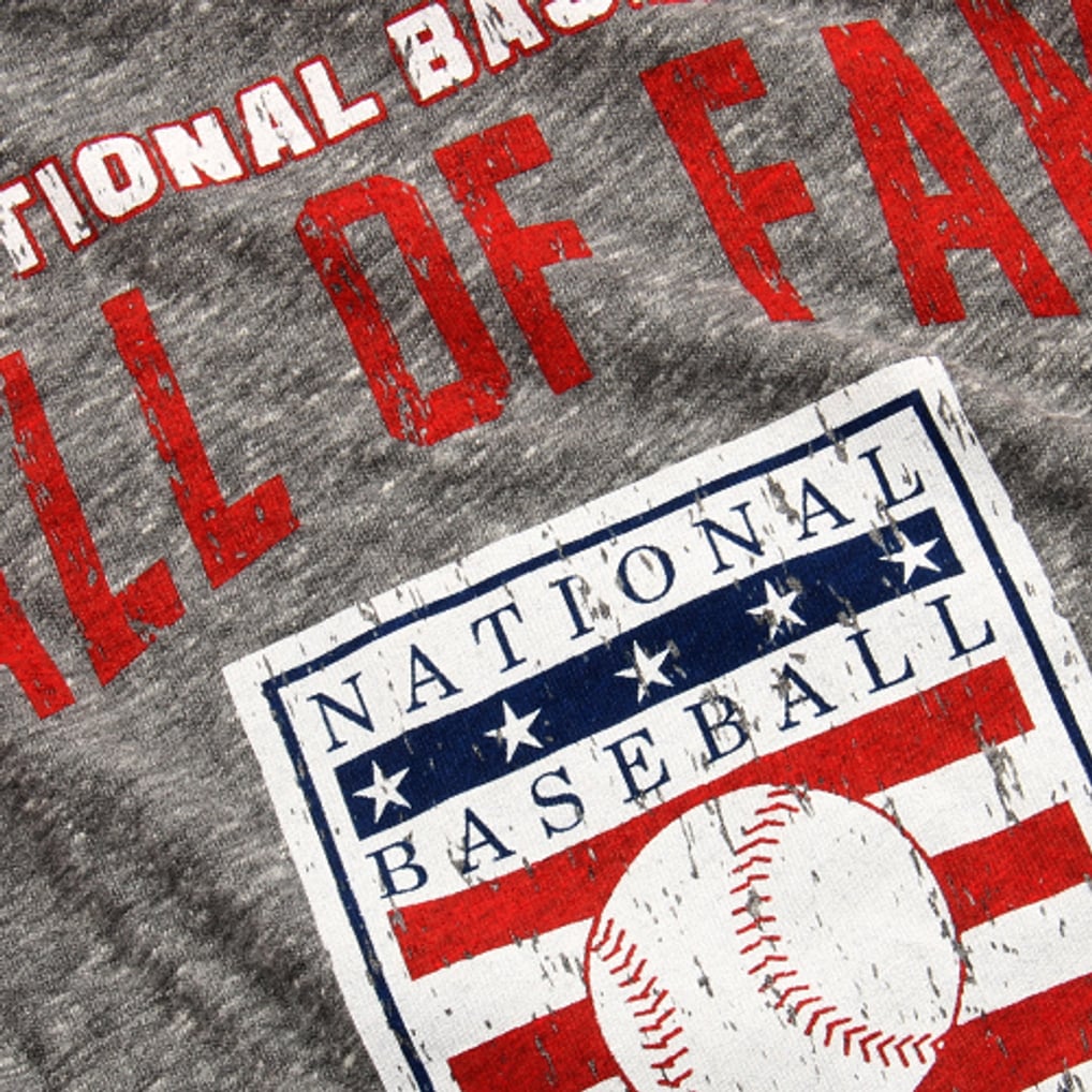 Men's Baseball Hall of Fame Majestic Threads Gray/Red Walk Off 3/4 ...