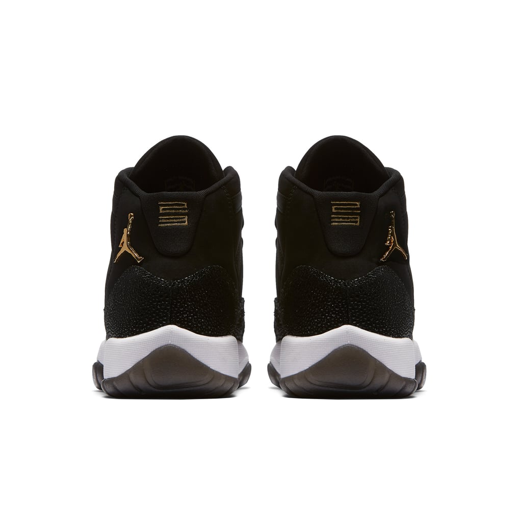 Girls Youth Black/Gold Air Jordan 11 Premium Heiress  display picture 2