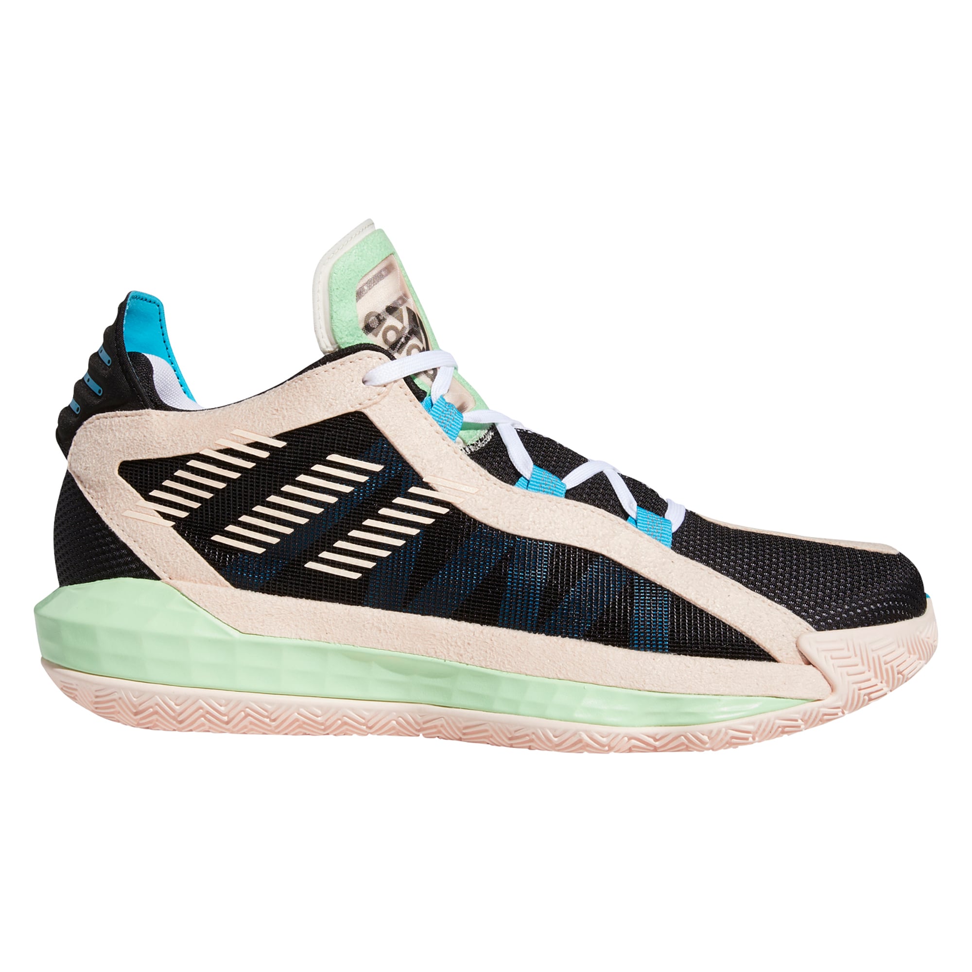  dame x 26㎝ Men's adidas Black Colorblock Dame 6 Shoe