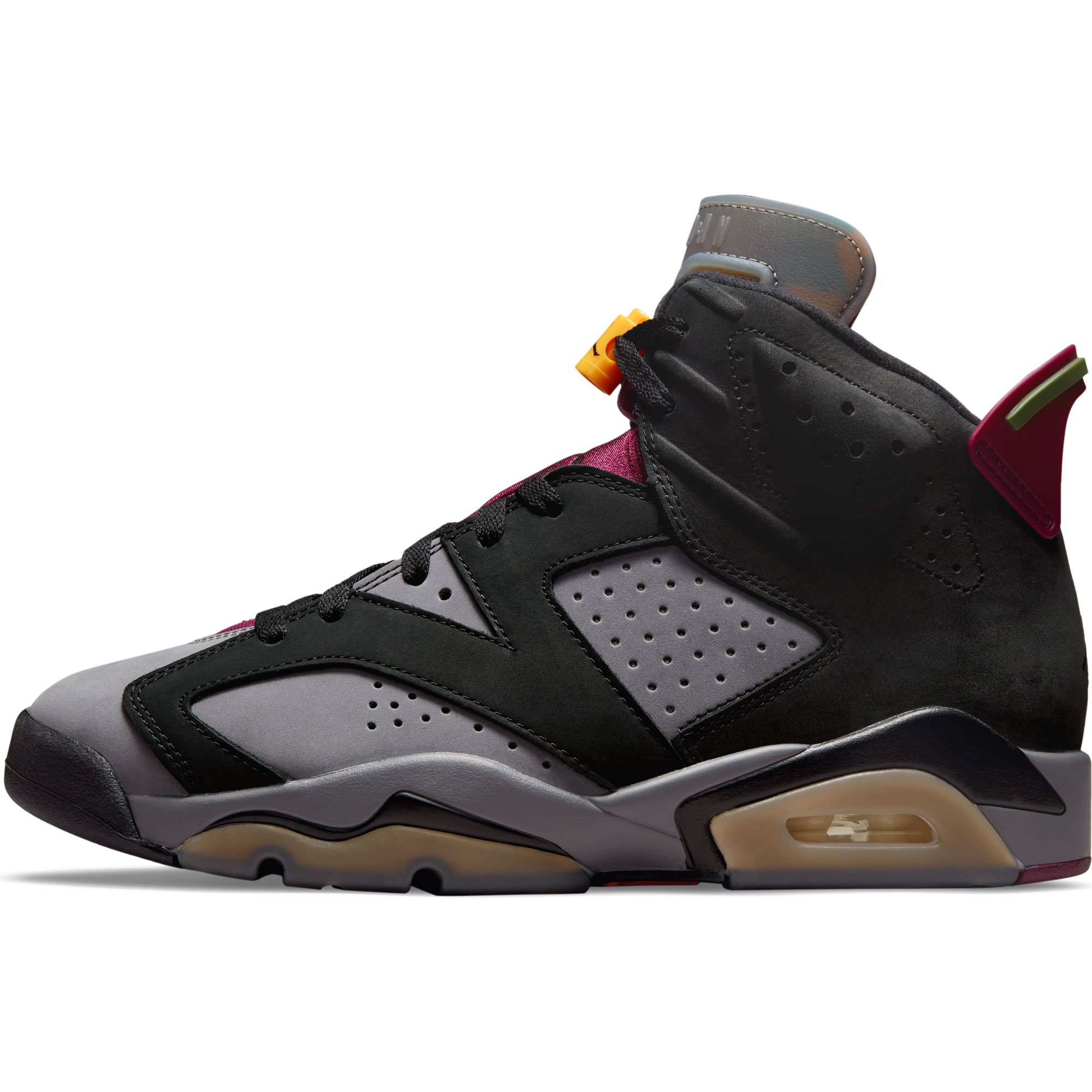Men's Black/Gray Air Jordan 6 Retro Shoe