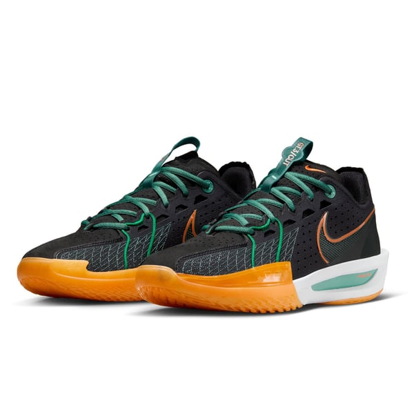 Nike Air Zoom GT 3 Cut Basketball shoes black green and orange men’s 11 Men main image 3
