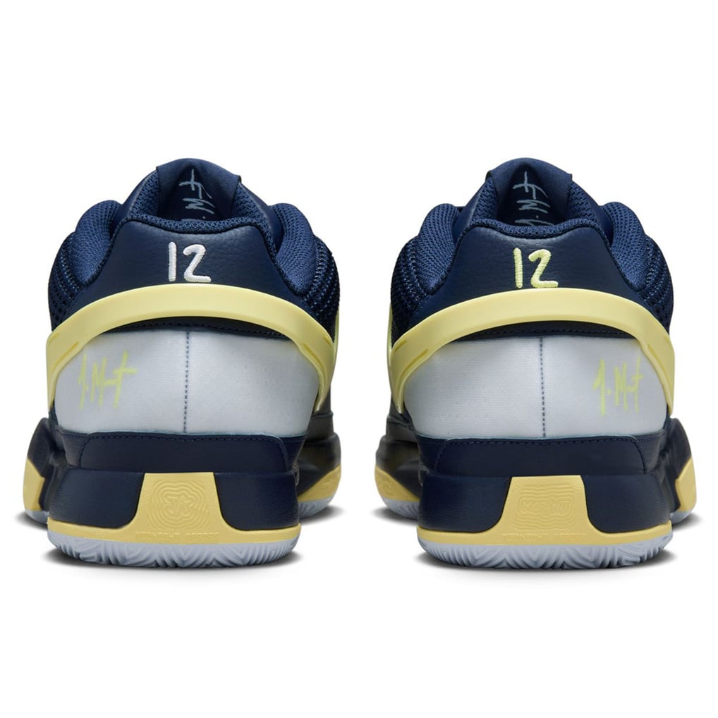 Nike Ja 1 Team Navy Yellow Men\'s Size 12 Basketball Shoes Nike Ja 1 Basketball Shoes Midnight Navy Laser Orange FQ4796  main image 4