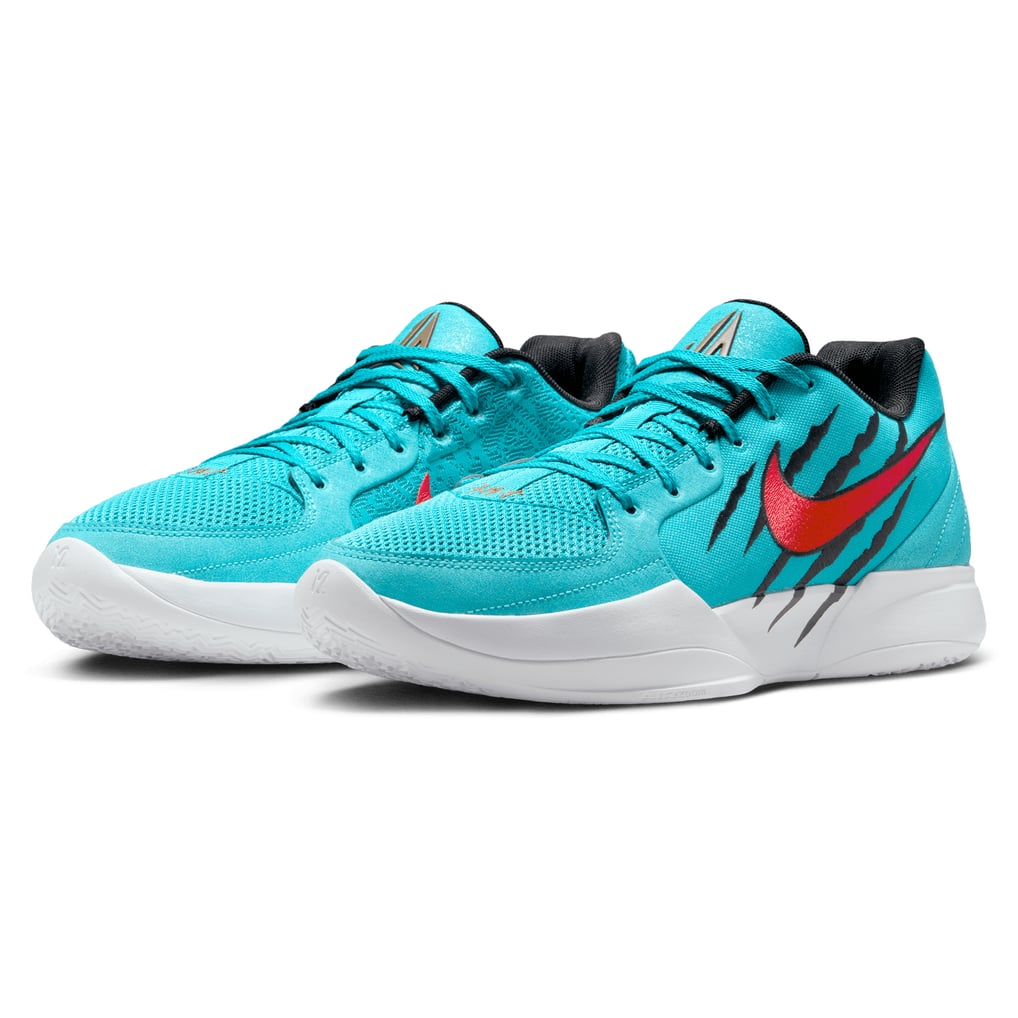Men's Nike Teal/Red Ja 2 Scratch Basketball Shoes
