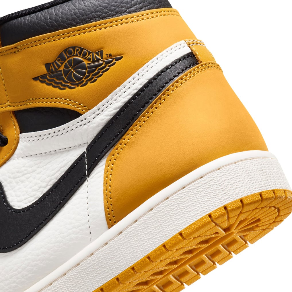 Jordan Men Yellow and White High-Top Sneakers s-l400.jpg main image 2