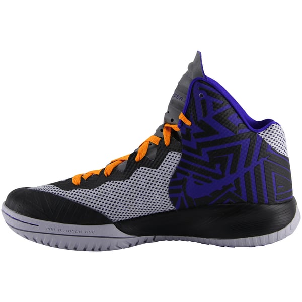 NBA Nike Zoom Hyperenforcer XD Shoes - Black/Concord/Wolf Gray display picture 1