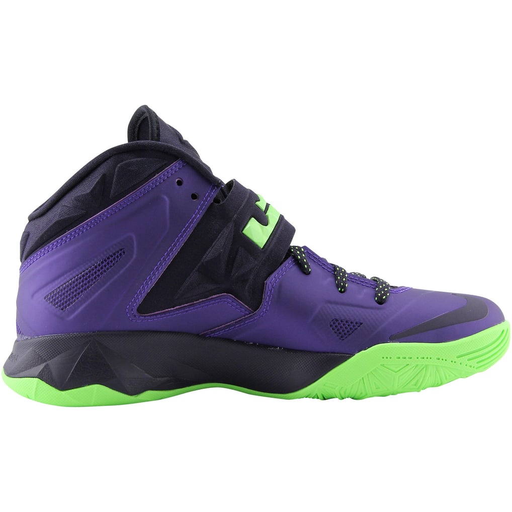 LeBron Zoom Soldier 7 in the purple and lime men’s 11.5 Size 11.5 - Nike LeBron Zoom Soldier 7, Purple/Flash Lime  main image 3