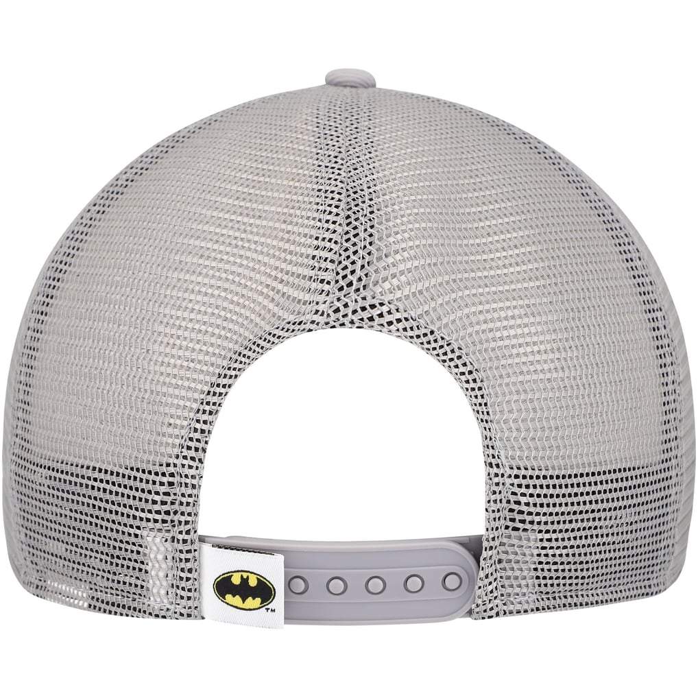 Batman New Era Youth 9FIFTY Trucker Snapback Hat - Gray