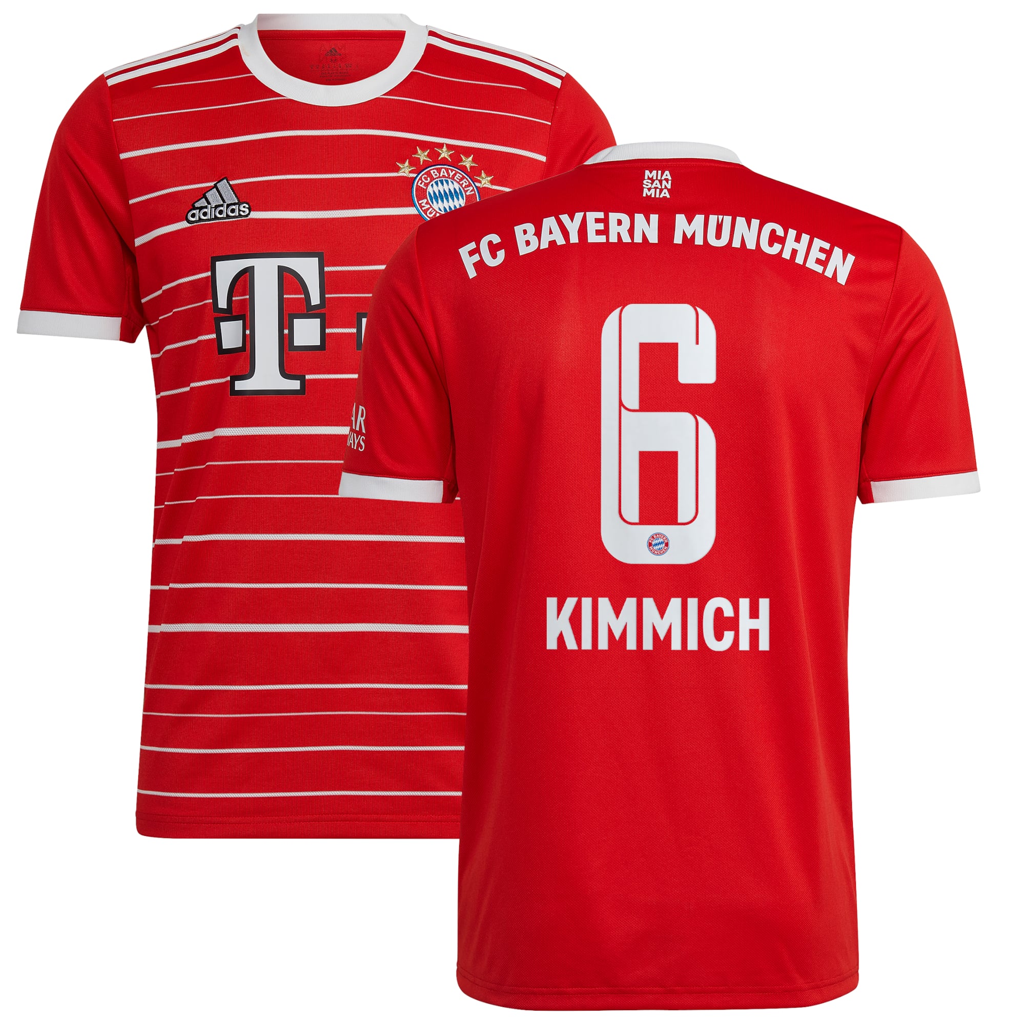 adidas Joshua Kimmich Bayern Munich Red 2022/23 Home Replica