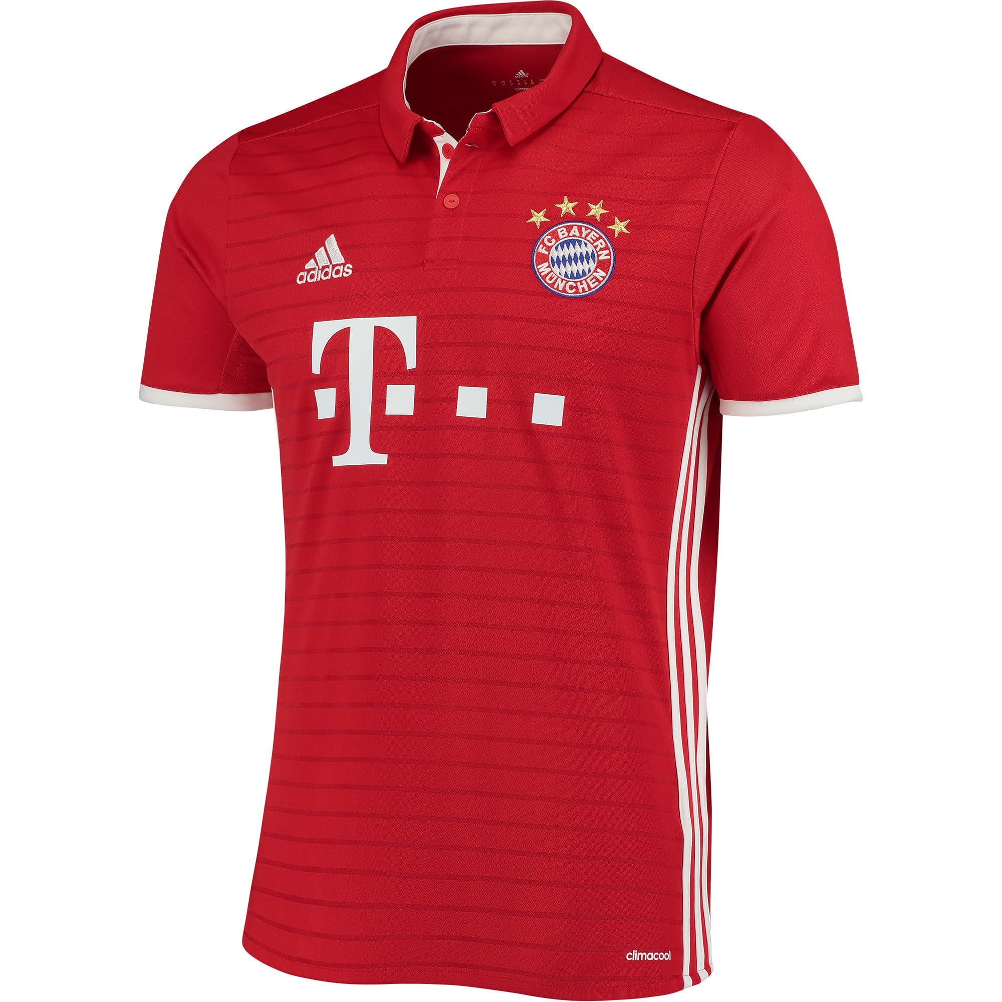 Bayern Munich adidas 2016/17 Home Jersey - Red/White