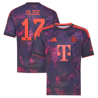 Michael Olise Bayern Munich adidas Youth 2026/27 Third Replica Jersey - Purple