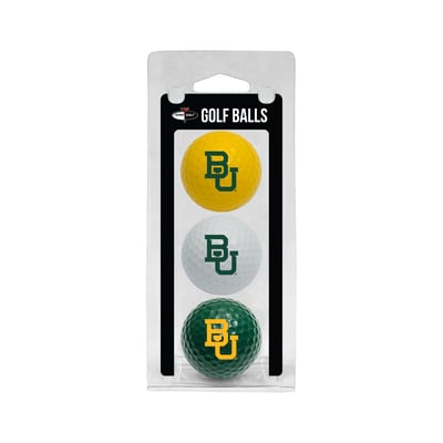 Baylor Bears 3-Pack Multi-Colored Team Golf Ball Set