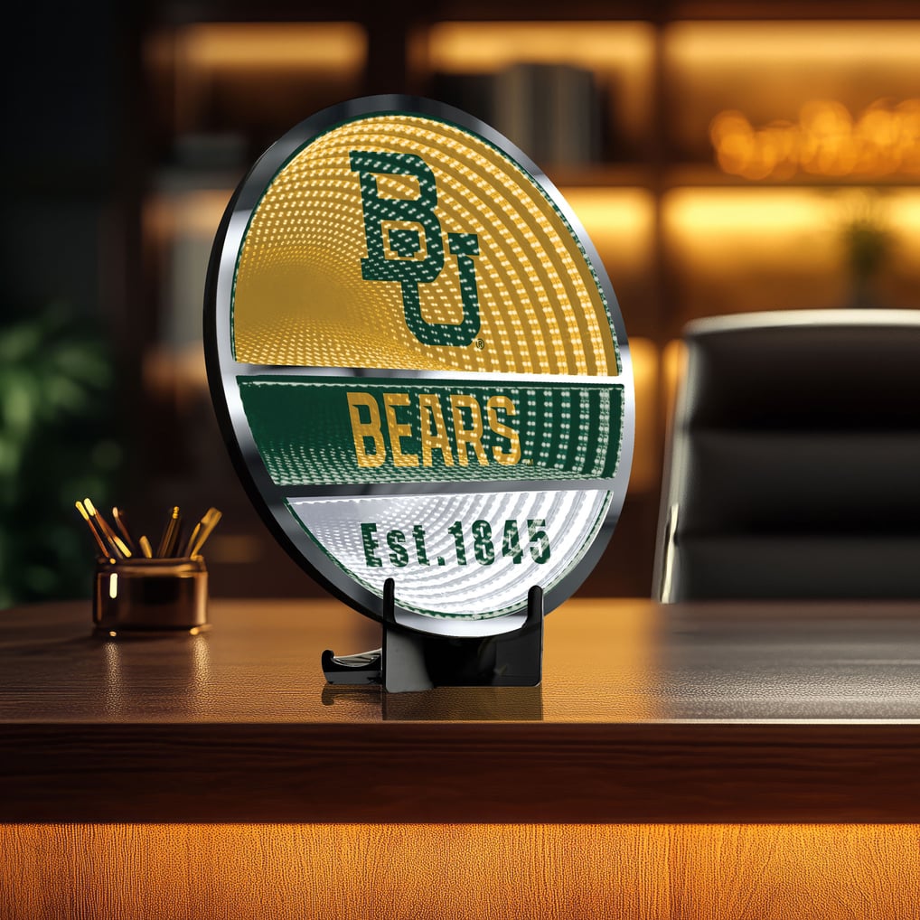 Baylor Bears Three-Cell Circular Infinity Light