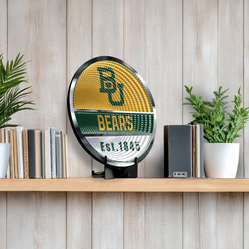 Baylor Bears Three-Cell Circular Infinity Light