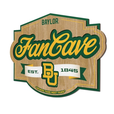 Baylor Bears Fanpoint 12.5" x 17" Fan Cave Sign