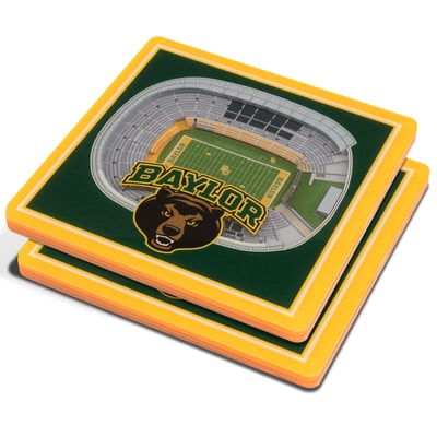 Baylor Bears Fanpoint 3D StadiumView Coasters