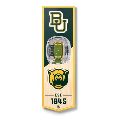 Baylor Bears Fanpoint 6'' x 19'' 3D StadiumView Banner
