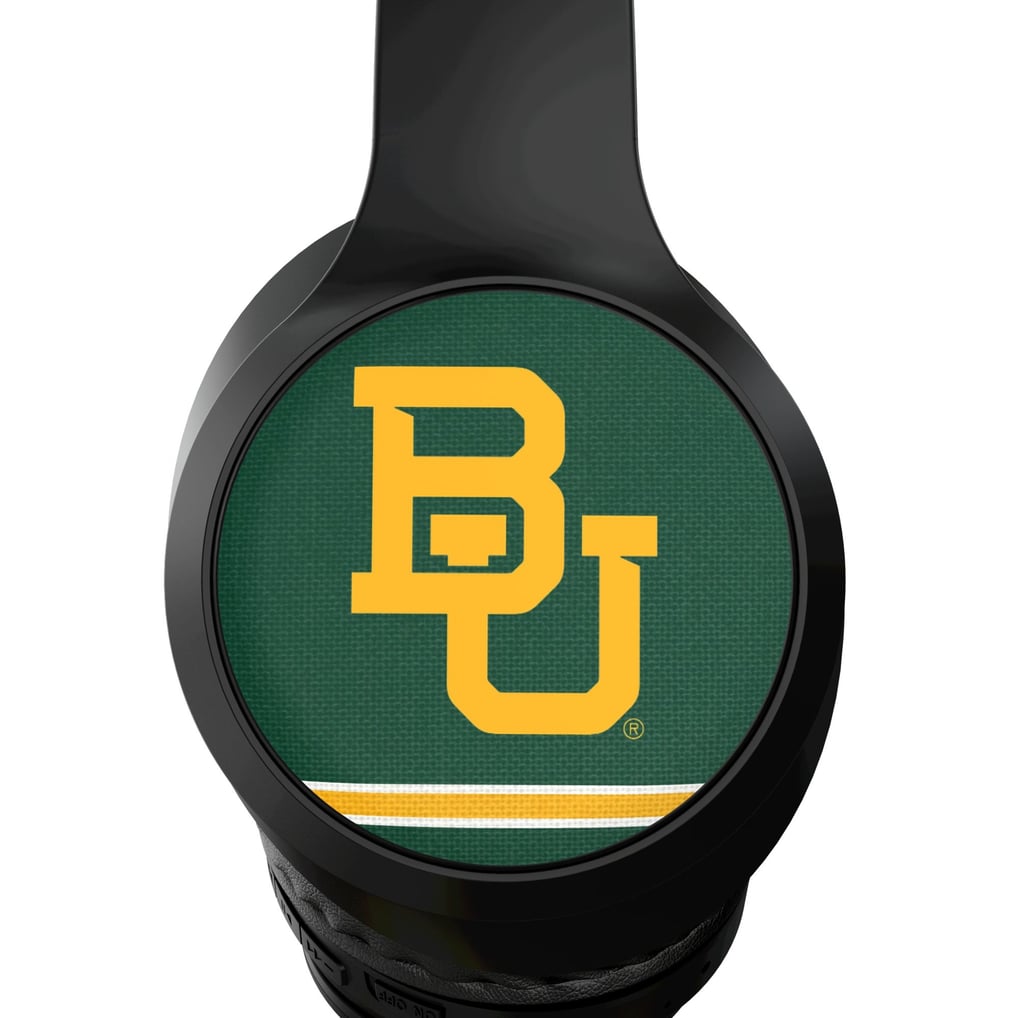 Baylor Bears Keyscaper Stripe Wireless Bluetooth Headphones With Case