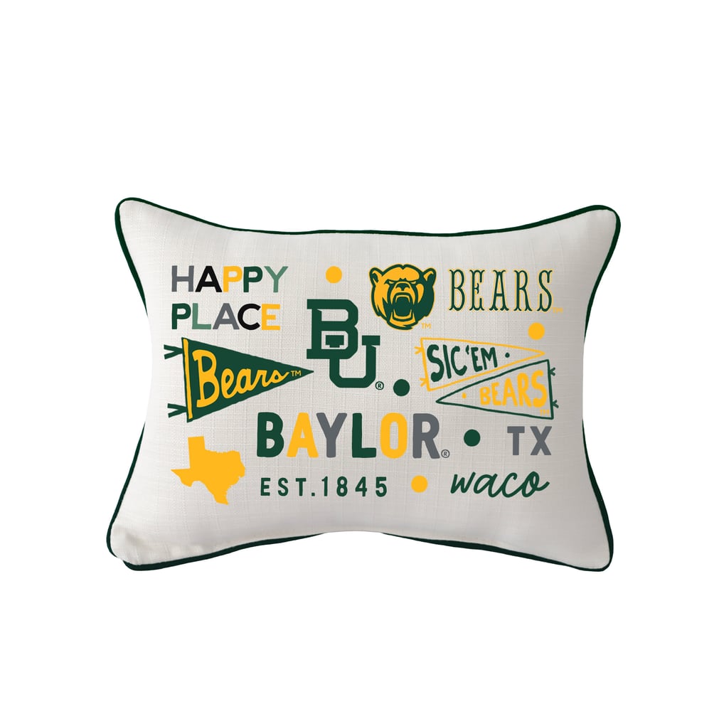  Baylor Bears Little Birdie Rectangular Piped Pillow