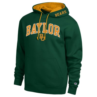  Baylor Bears Champion Arch Tackle Twill Hoodie - Green