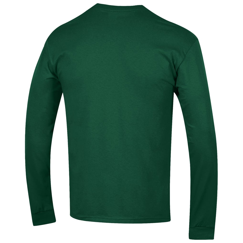 Baylor Bears Champion Stack Logo Volleyball Powerblend Long Sleeve T-Shirt - Green