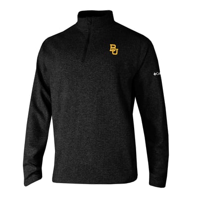  Baylor Bears Columbia Swingcraft Quarter-Zip Pullover - Black