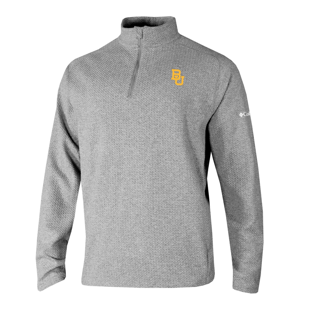  Baylor Bears Columbia Swingcraft Quarter-Zip Pullover - Gray