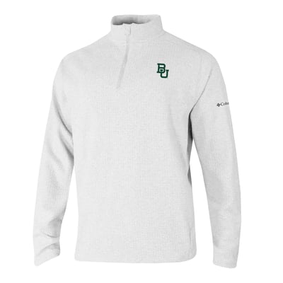  Baylor Bears Columbia Swingcraft Quarter-Zip Pullover - White