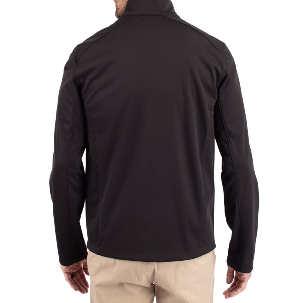 Baylor Bears Cutter & Buck Evoke Eco Softshell Recycled Full-Zip Jacket - Black