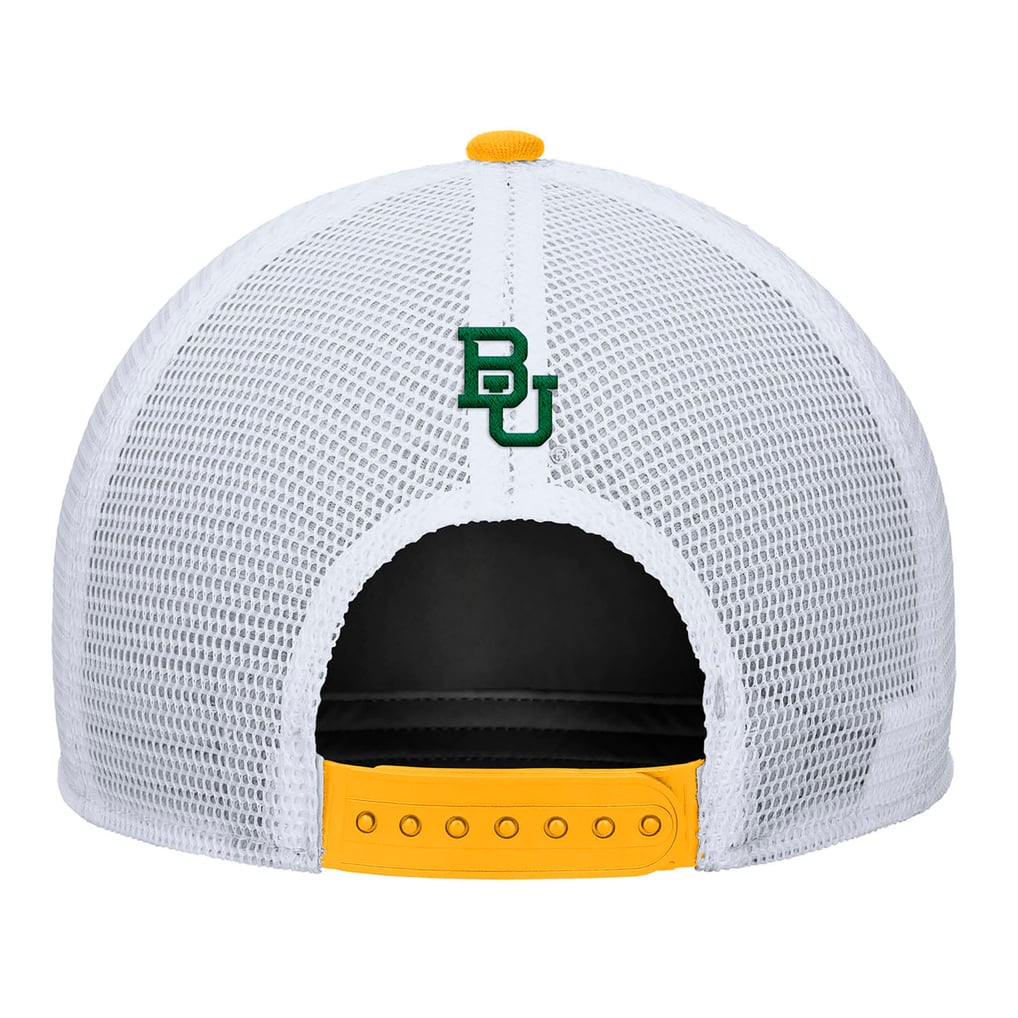 Baylor Bears Nike 2025 On-Field Rise Trucker Performance Adjustable Hat - Gold