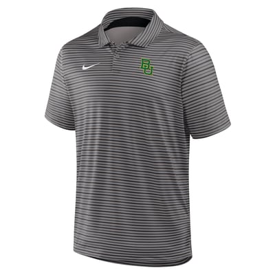 Baylor Bears Nike Dri-FIT Tour Stripe Polo - Gray