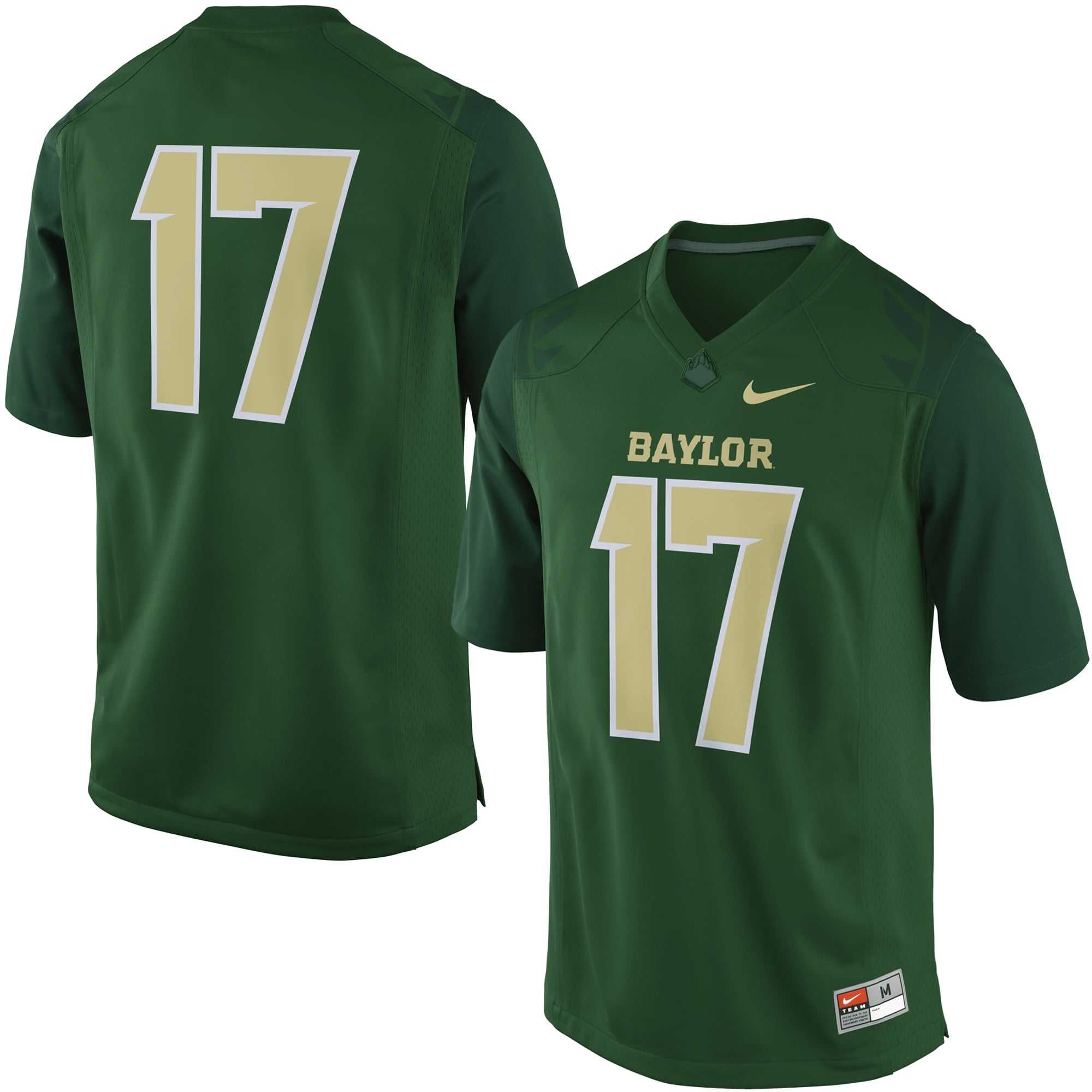 No. 17 Baylor Bears Nike Replica Game Football Jersey - Green