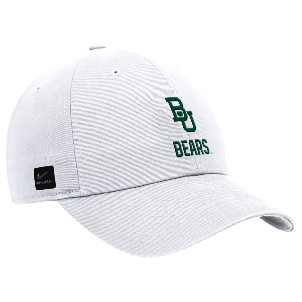 Baylor Bears Nike 2025 On-Field Club Adjustable Hat - White