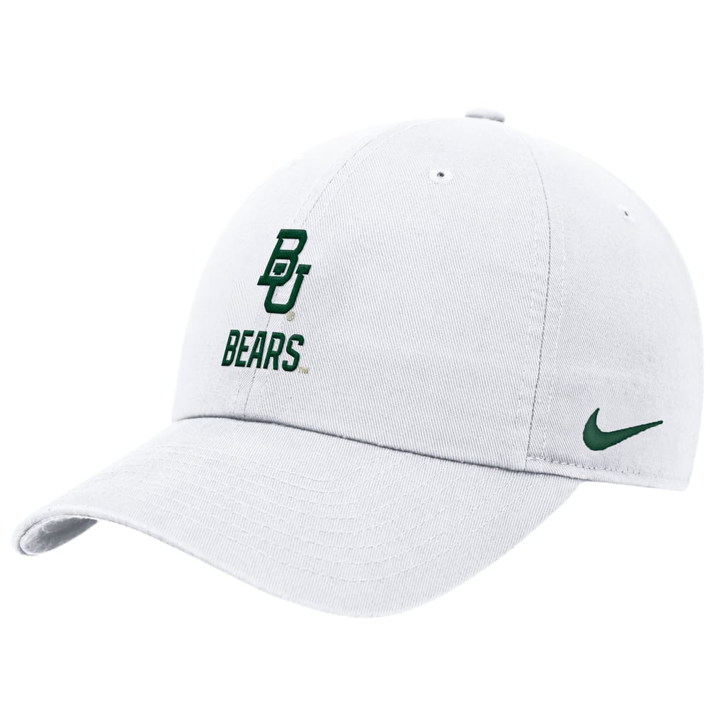 Baylor Bears Nike 2025 On-Field Club Adjustable Hat - White