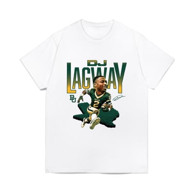 DJ Lagway Baylor Bears Unisex Bobble Head NIL T-Shirt - White