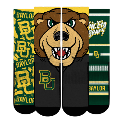 Baylor Bears Rock Em Unisex Fan Favorite Three-Pack Crew Sock Set - Green