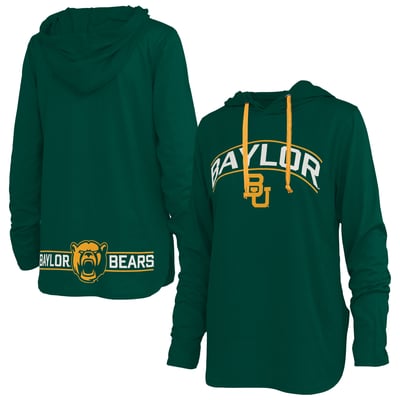 Baylor Bears Pressbox Women's Allie Long Sleeve Hooded T-Shirt - Green
