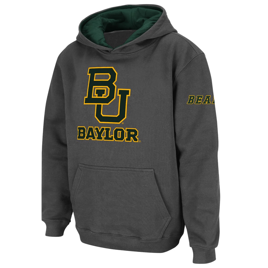 Baylor Bears Stadium Athletic Youth Big Logo Pullover Hoodie - Charcoal