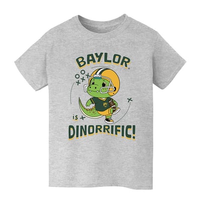 Baylor Bears Vive La Fete Youth Dinorrific T-Shirt - Gray