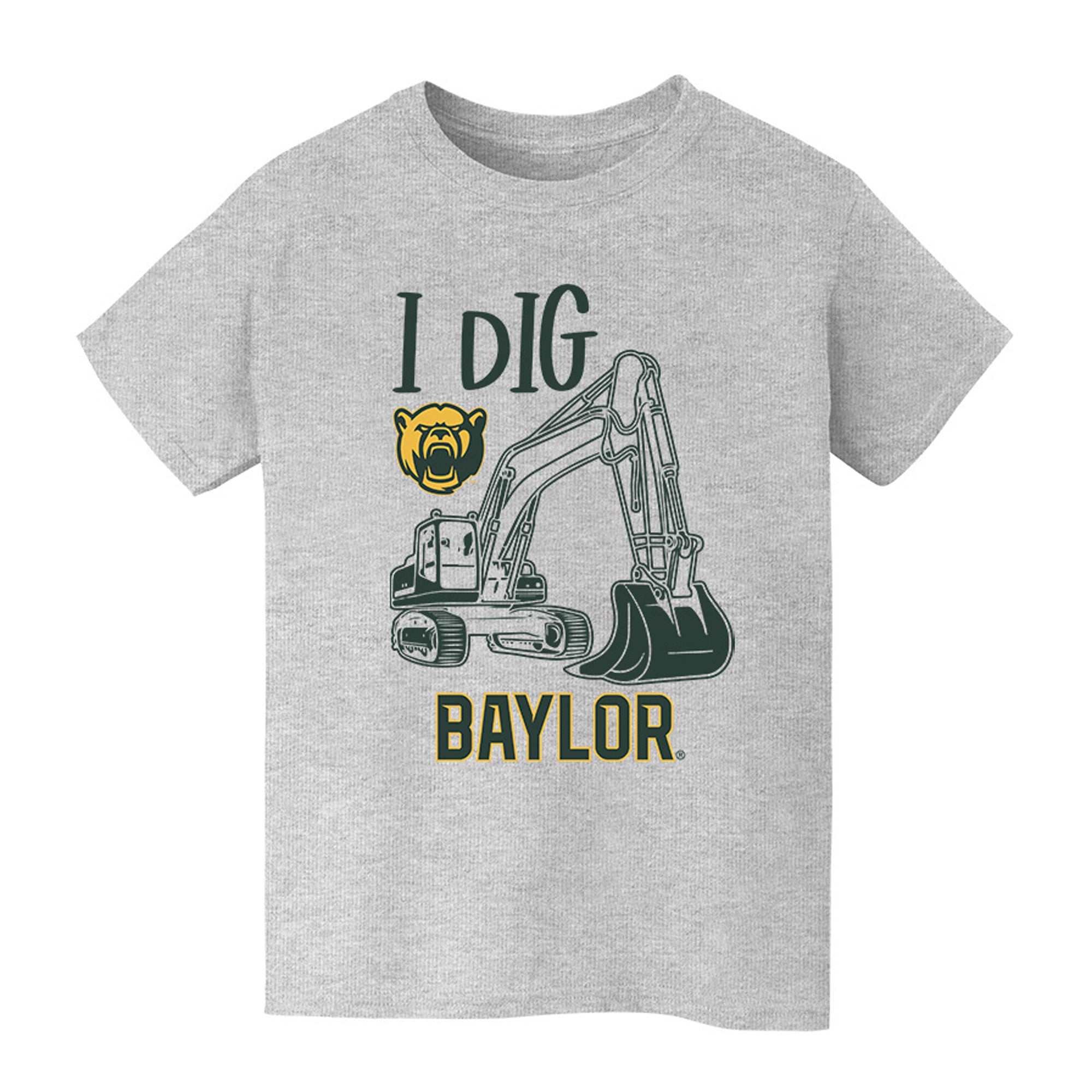 Vive La Fete Baylor Bears Youth Gray Excavator T-Shirt