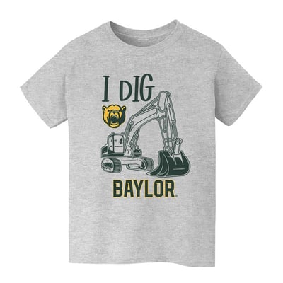 Baylor Bears Vive La Fete Youth Excavator T-Shirt - Gray