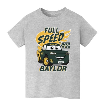  Baylor Bears Vive La Fete Youth Full Speed T-Shirt - Gray