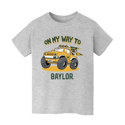 Baylor Bears Vive La Fete Youth On My Way T-Shirt - Gray