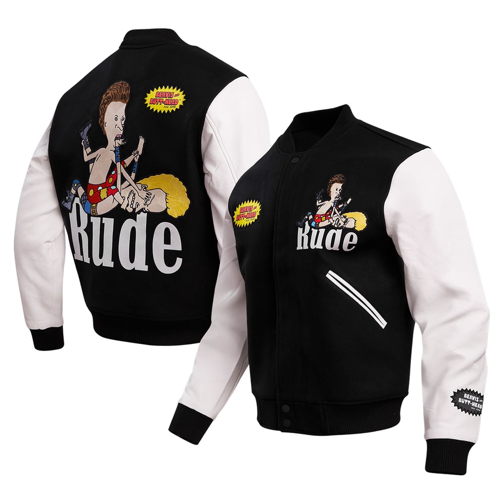 Beavis and Butt-Head Freeze Max Rude Varsity Full Zip Jacket