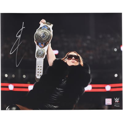 Becky Lynch WWE Autographed Fanatics Authentic 16" x 20" Raising Women's Intercontinental Title Entrance Photograph 