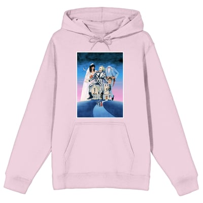  Beetlejuice BIOWORLD Women's Beetlejuice Pullover Hoodie - Pink
