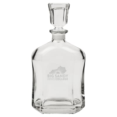 Big Sandy Community and Technical College 23.75oz. Crystal Whisky Decanter