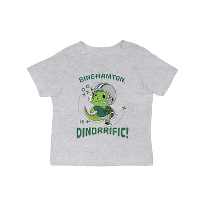 Binghamton Bearcats Vive La Fete Infant Dinorrific T-Shirt - Gray