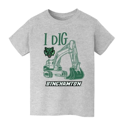 Binghamton Bearcats Vive La Fete Youth Excavator T-Shirt - Gray