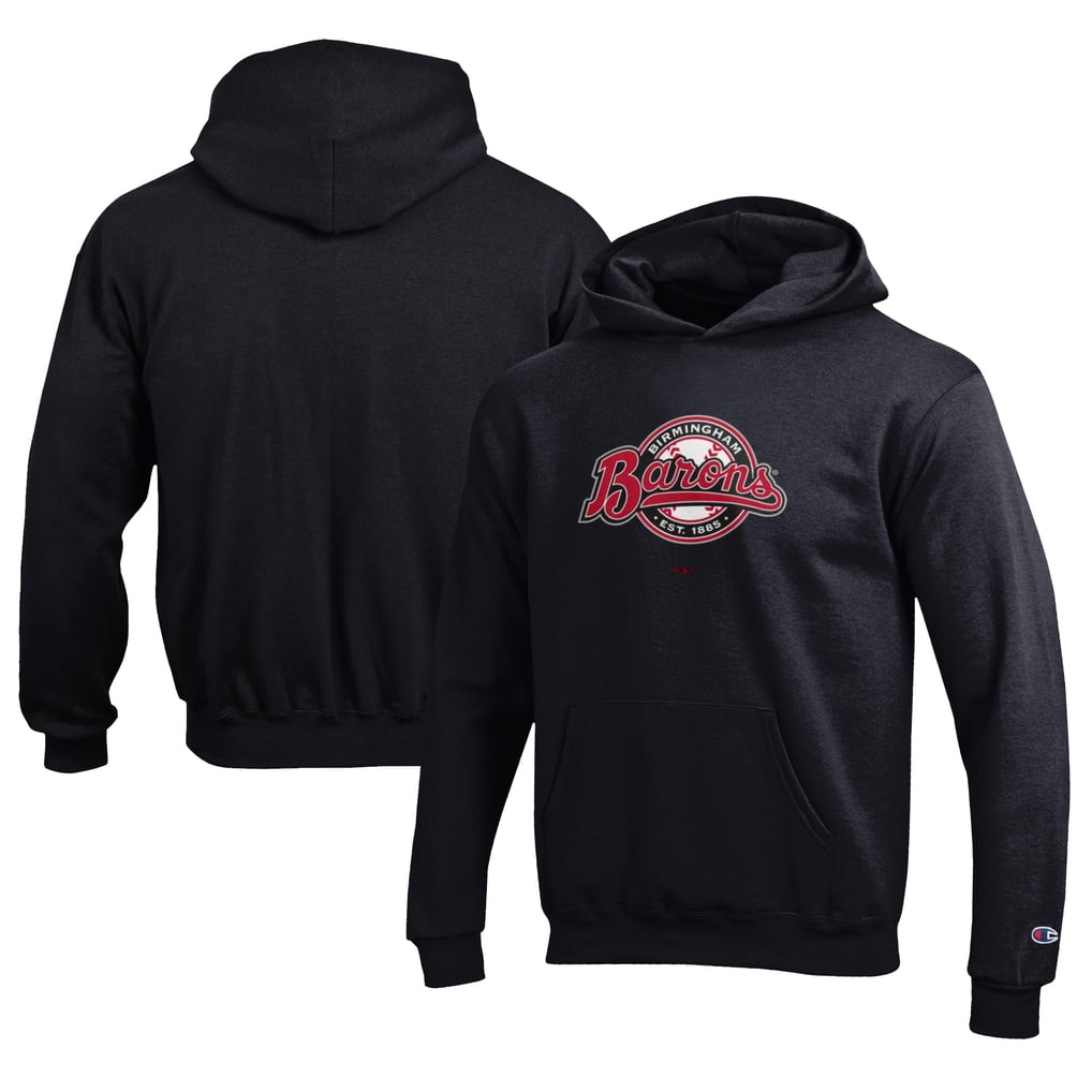 Birmingham Barons Champion Youth Eco Powerblend Pullover Hoodie - Black