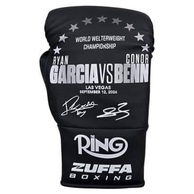 Garcia vs. Benn Commemorative Right-Hand Boxing Glove - Black